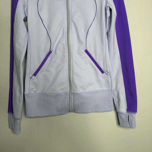 Lululemon Women's Full Zip Cool Breeze / Power Purple‎ Contempo Jacket Size 6/8 - Picture 7 of 9